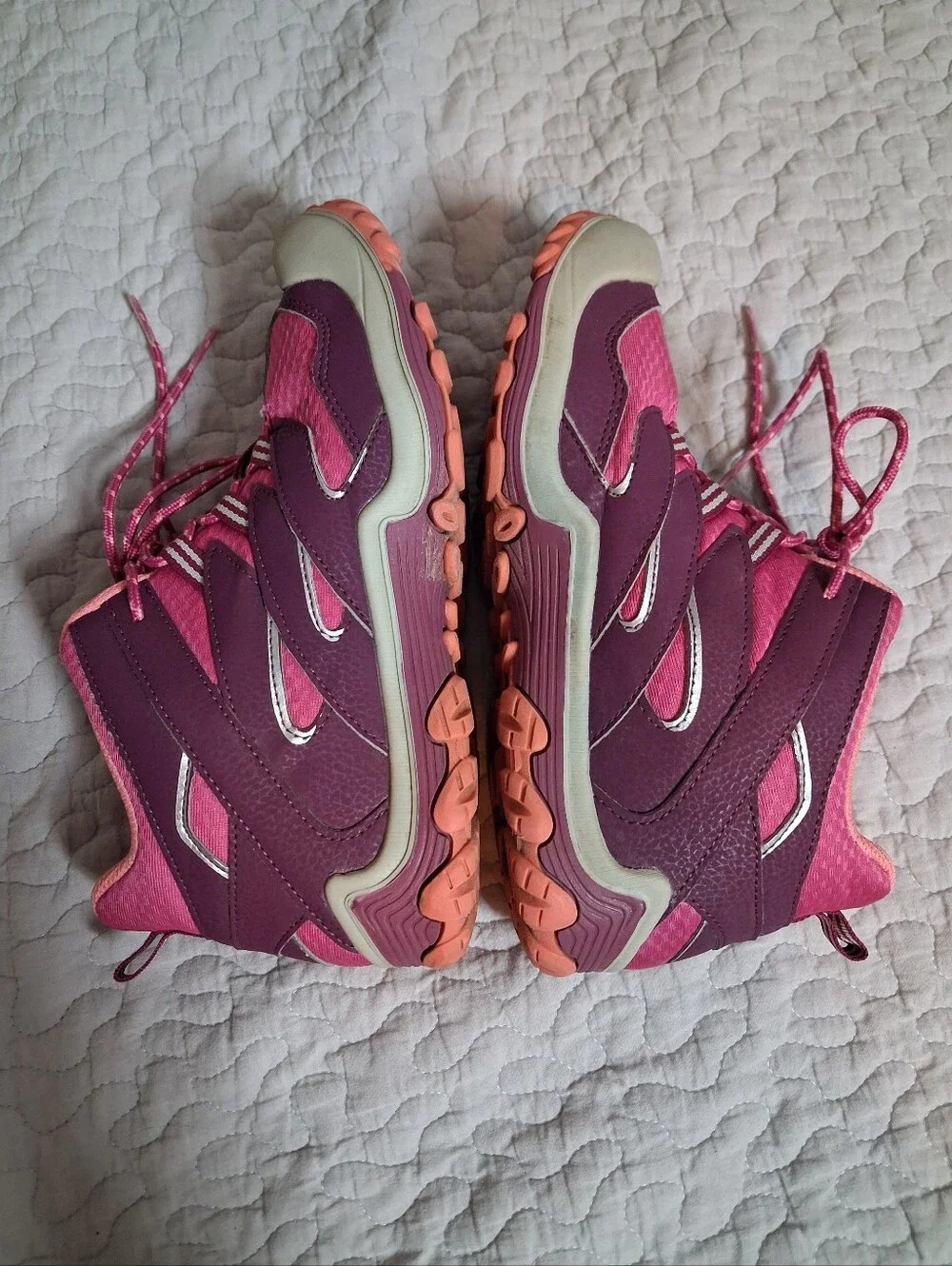 Merrell Chameleon 7 Access Mid Hiking Boots Youth Girls Size 5M Purple Pink